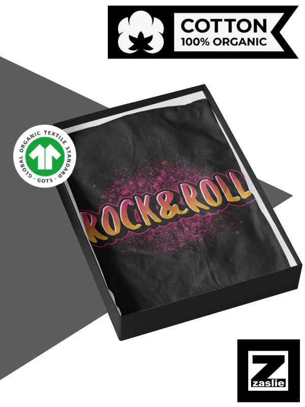 Camiseta zaslie® Rock&Roll Negro