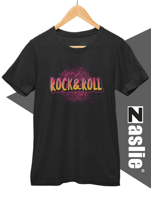 Camiseta zaslie® Rock&Roll Negro