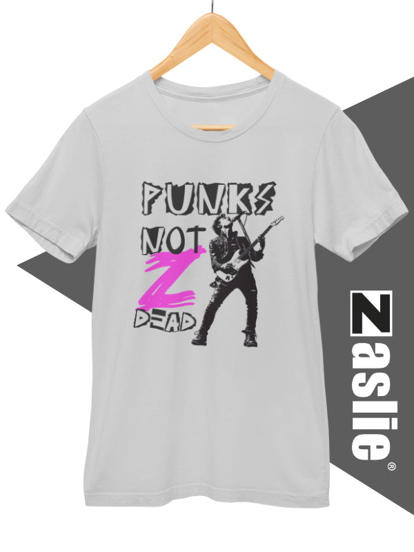 Camiseta zaslie® Punks Not Dead Gris