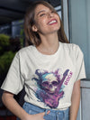 Camiseta zaslie® Skull & Rock Amarillo Crema