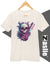 Camiseta zaslie® Skull & Rock Amarillo Crema