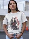 Camiseta zaslie® Woman Rebel Blanco