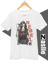 Camiseta zaslie® Woman Rebel Blanco